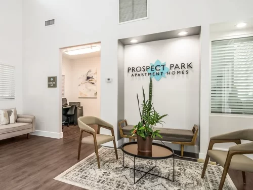 Prospect Park Apartment Homes leasing office interior